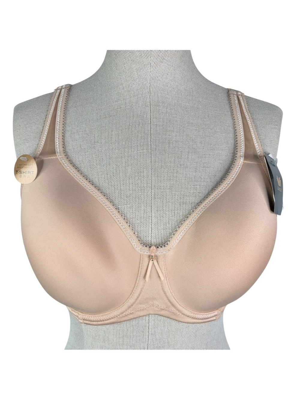 NWT Wacoal Basic Beauty T-Shirt Bra sz 34D * Underwire Spacer Cup Sand Beige - Picture 8 of 8